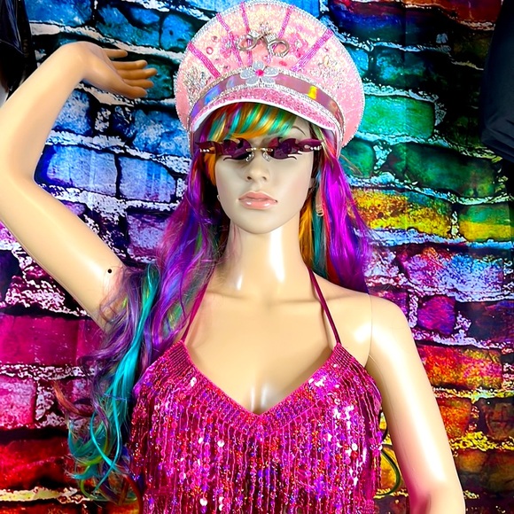 New Sequinned Halter Top - Picture 3 of 11